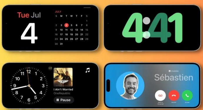定西苹果手机维修分享iOS17横屏充电待机显示有什么好处 