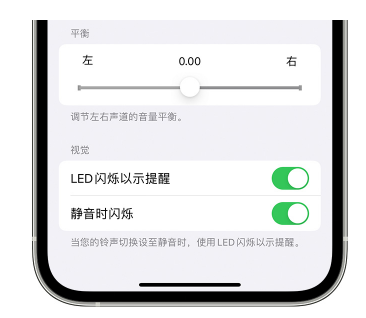 定西苹果14维修分享iPhone14静音时如何设置LED闪烁提示 