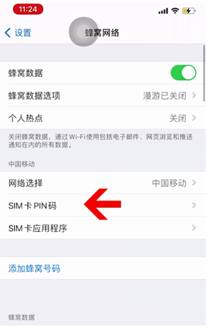 定西苹果14维修网分享如何给iPhone14的SIM卡设置密码 