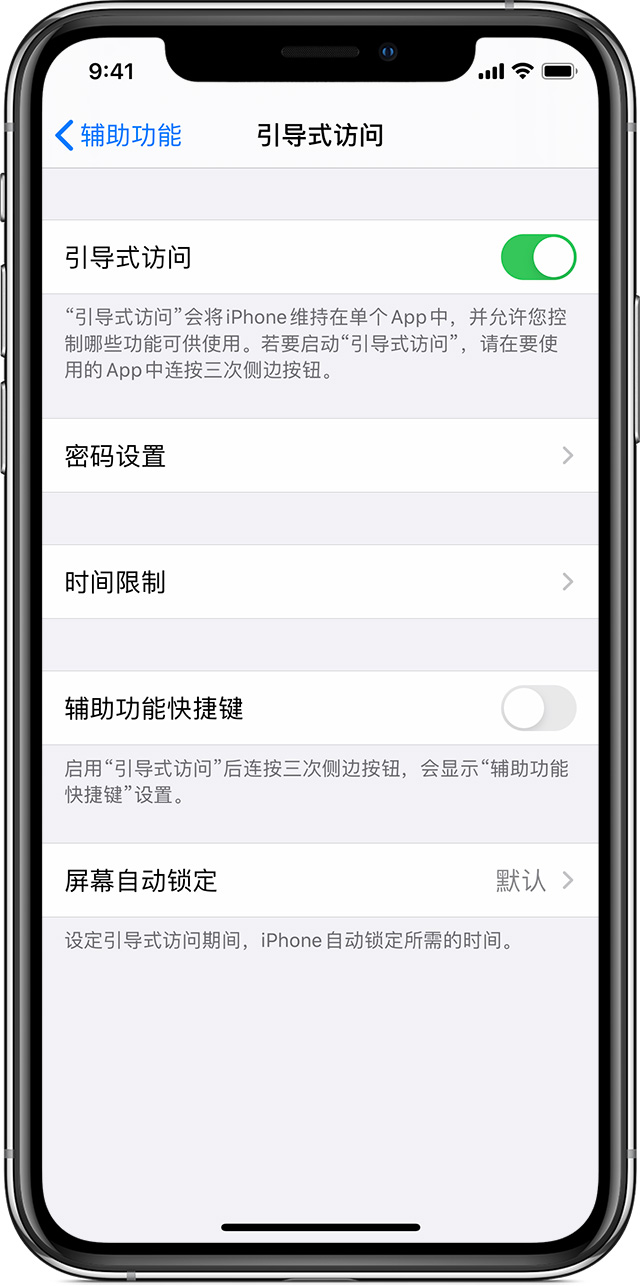 定西苹果手机维修分享如何在 iPhone 上退出引导式访问 