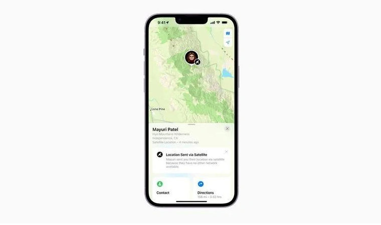 定西苹果14维修分享iPhone14系列中 FindMy功能通过卫星分享位置方法教程 