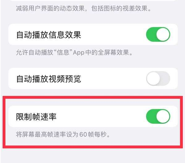 定西苹果13维修分享iPhone13 Pro高刷设置方法 